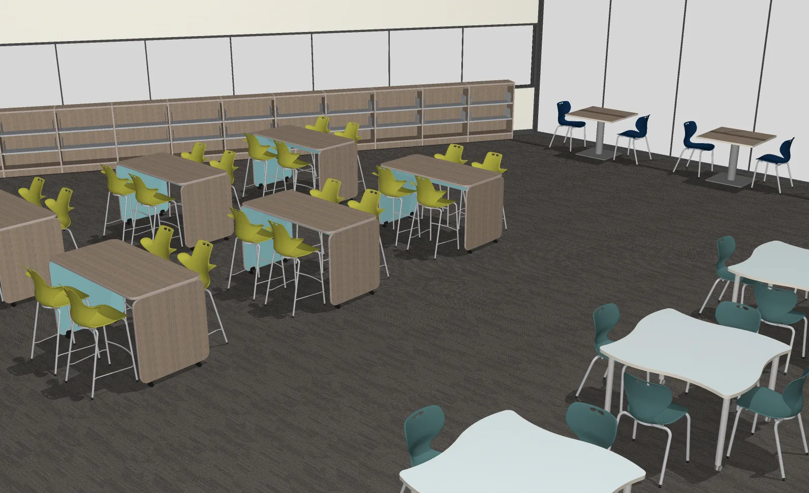 Rendering of the reimagined Pine View media center